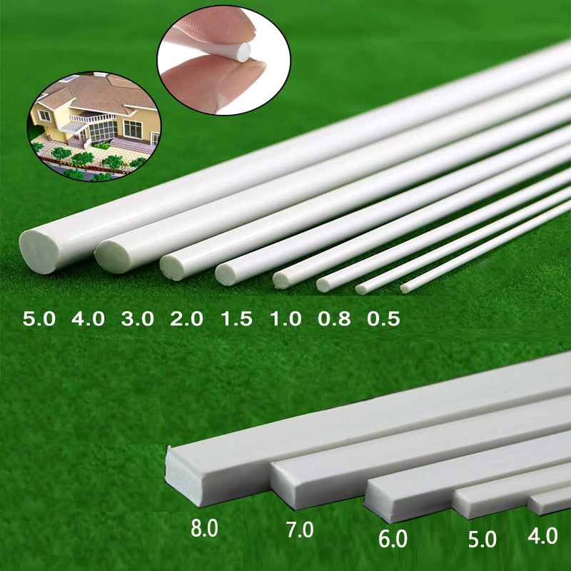 Various sizes ABS plastic round/ square solid rod