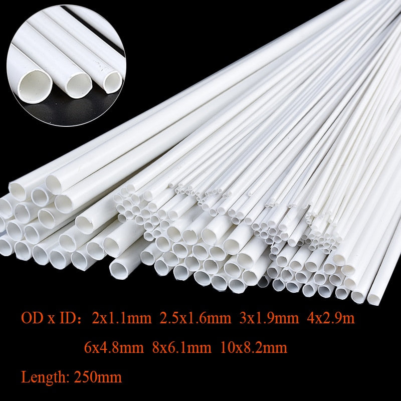 Various Sizes White ABS Round Plastic Pipe